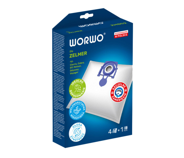 WORWO WORKI NIEBIESKI ZELMER ZMB02 /KPL4 - 1504919 - zdjęcie